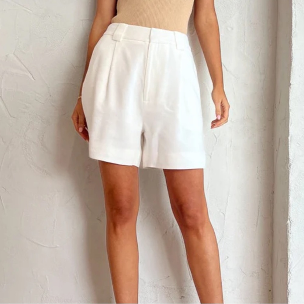 SIR the label clemence High Waist White Shorts